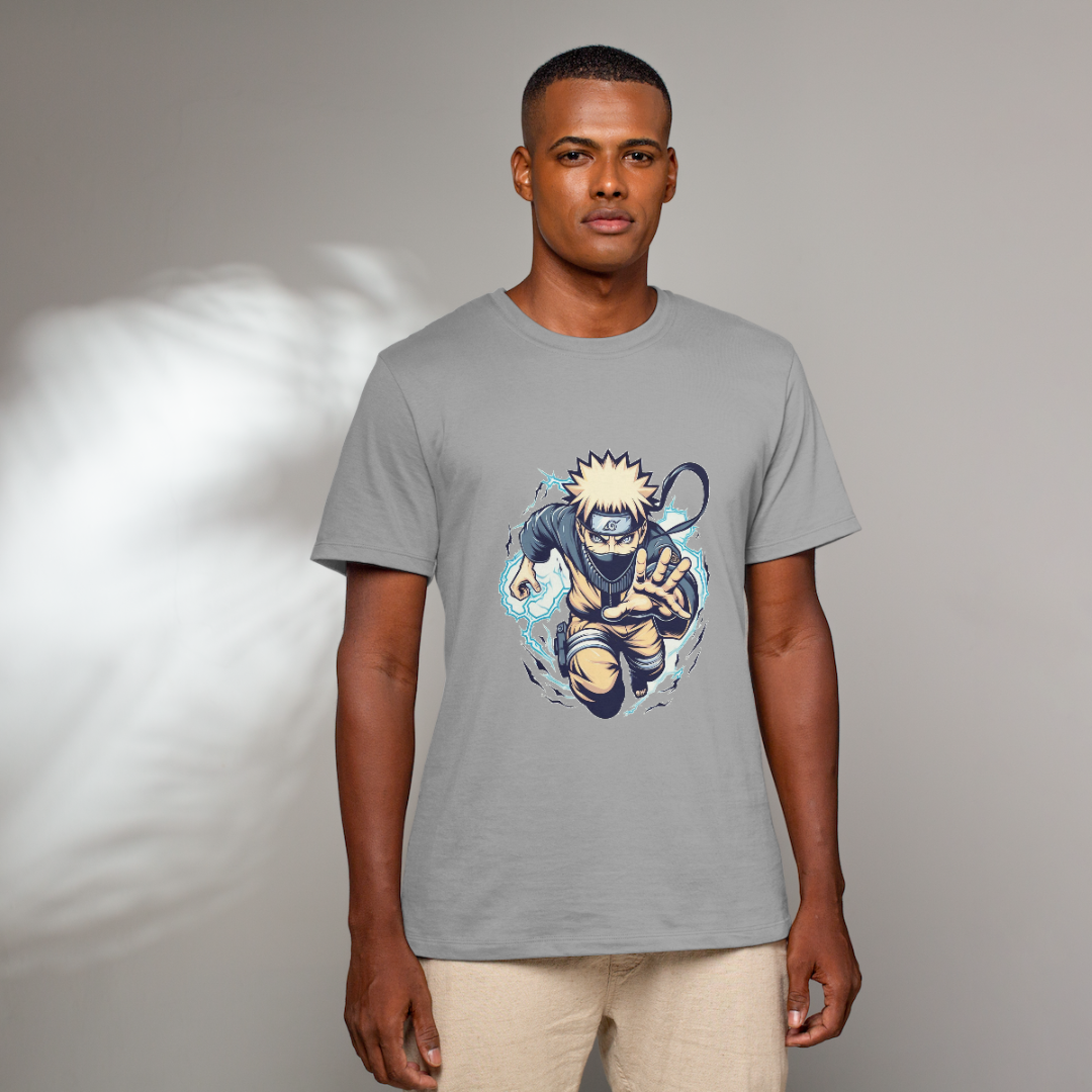 Camiseta Masculina Naruto Nuvem Tempestuosa