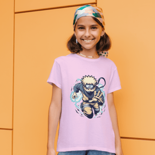 Camiseta Infantil Naruto Nuvem Tempestuosa