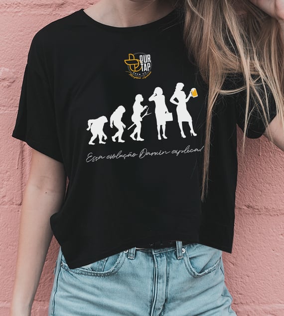 Baby Look Evolução Mulher - Our Tap Beers