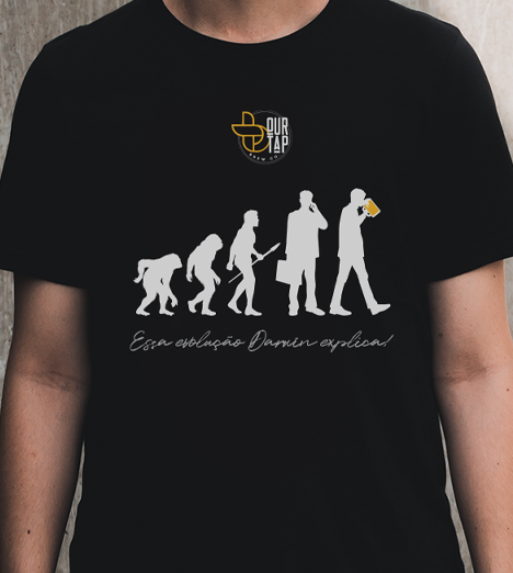 Nome do produto: Camiseta Evolução Homem - Our Tap Beer