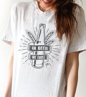 Nome do produto Camiseta Beer - In Beer We Trust
