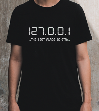 Nome do produto: Camiseta 127.0.0.1 - Estampa Branca