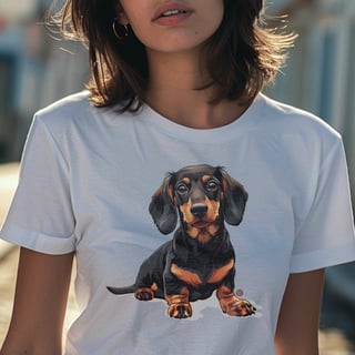 Nome do produto Camiseta Pets - Dachshund - Unissex