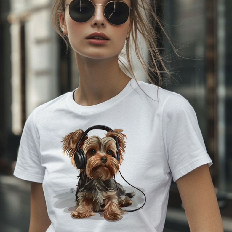 Nome do produto: Camiseta Pets - Yorkshire Skate - Unissex