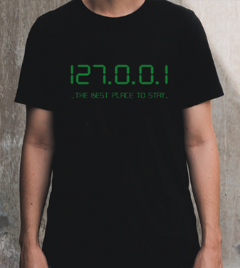 Nome do produto: Camiseta 127.0.0.1 - Estampa Verde