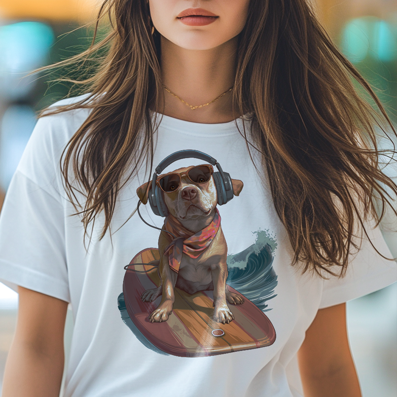 Nome do produto: Camiseta Pets - Labrador Surf - Unissex