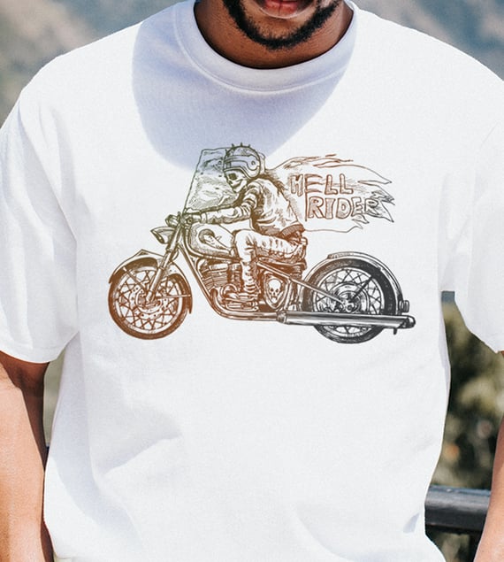 Camiseta Motorcycle - Hell Rider
