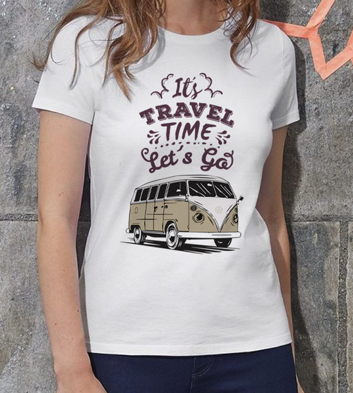Nome do produto: Baby Look  Kombi - It\'s Travel time