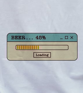 Nome do produto Camiseta Loading Beer - Tecnologia