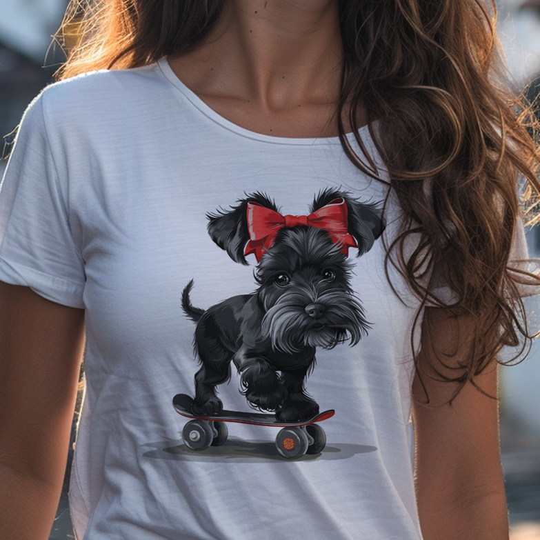 Nome do produto: Camiseta Pets - Filomena Schnauzer Skate - Unissex