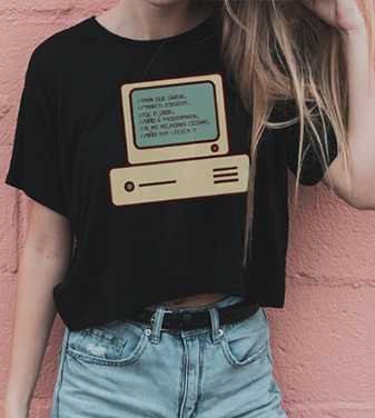 Nome do produto: Camiseta Códigos no Computador - Tecnologia