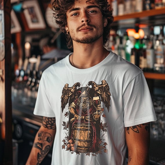 Camiseta Cerveja - Medieval Viking - Unissex
