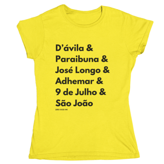 Camiseta Baby Long Avenidas e rua de SJC