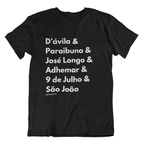 Camiseta Avenidas e rua de SJC