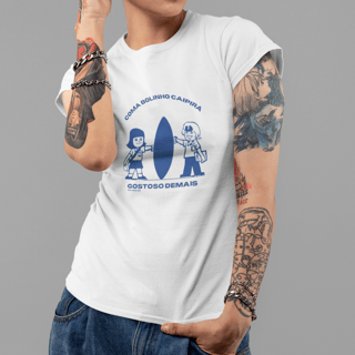 Nome do produto Camiseta Baby Long Bolinho Caipira Gostoso Demais