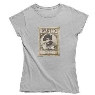 Camiseta Baby Long Poster Wanted Mazzaropi