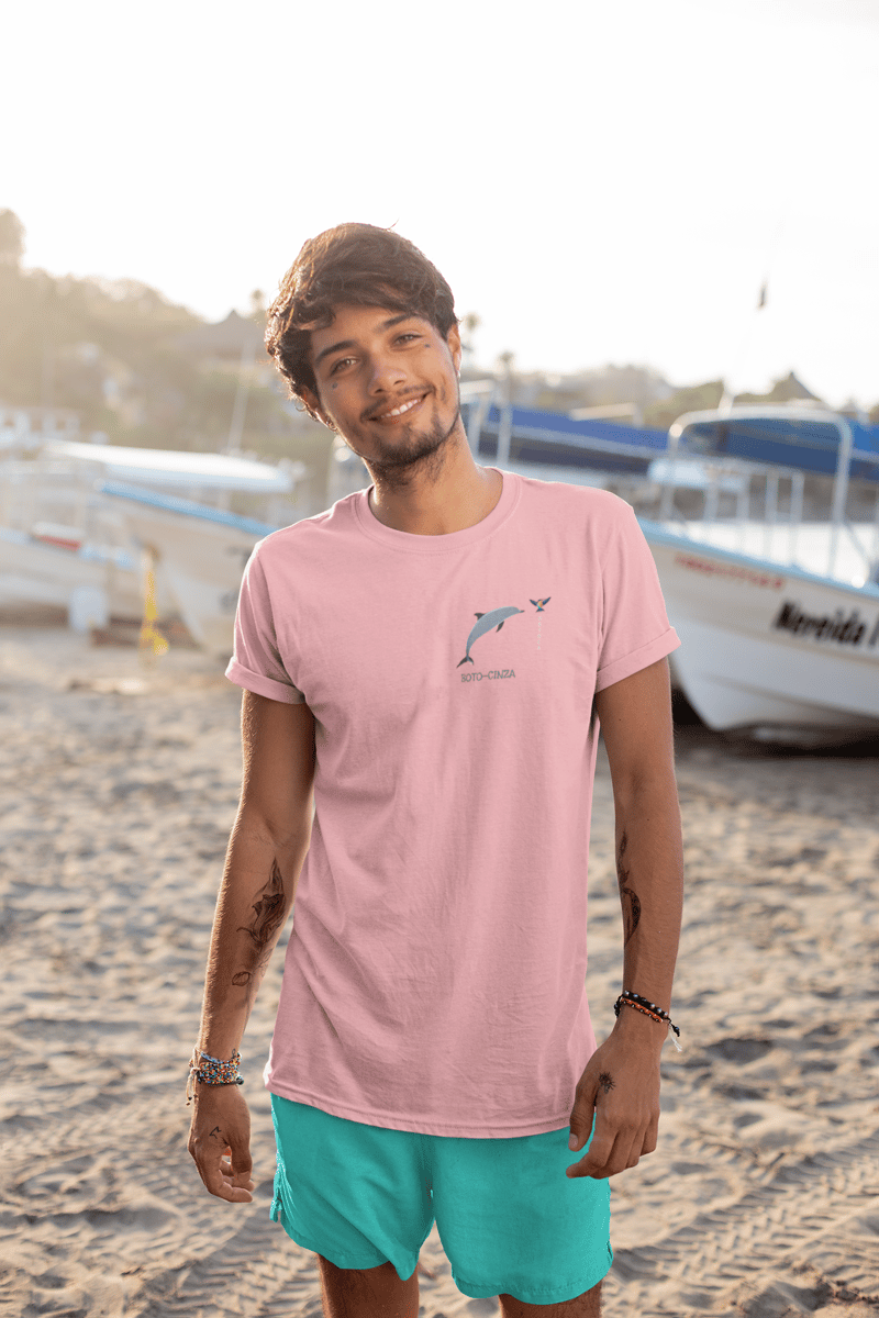 Nome do produto: Camiseta Boto-cinza - Coleção Raiz - Masculina