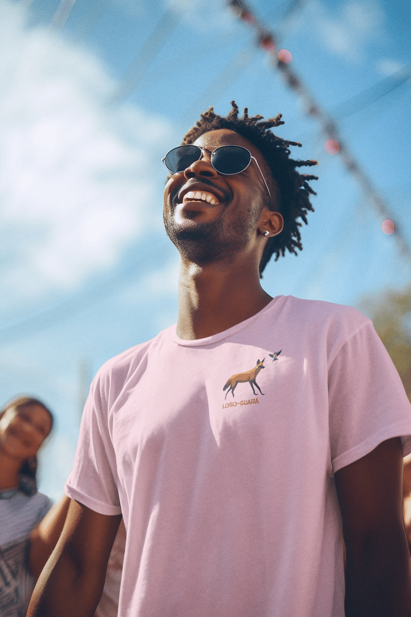 Nome do produto: Camiseta Lobo-guará - Coleção Raiz - Masculina