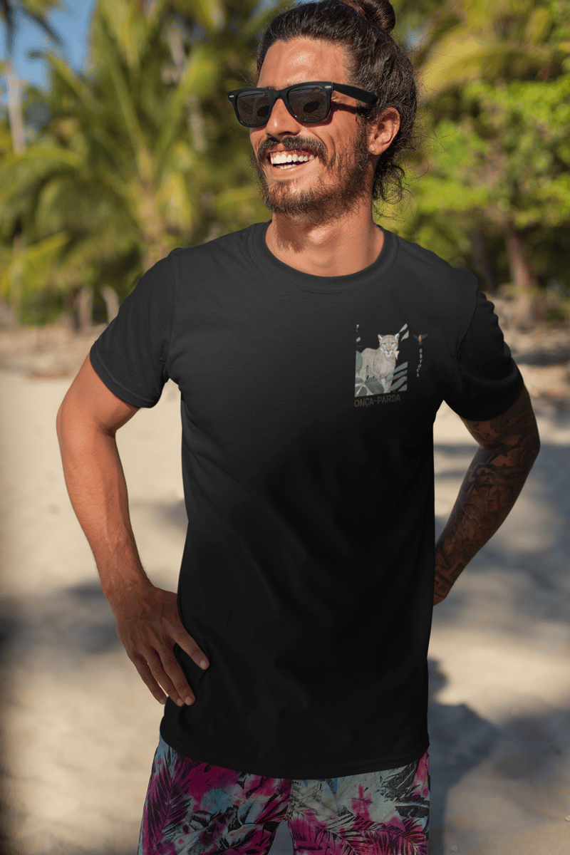 Nome do produto: Camiseta Onça-parda - Coleção Raiz - Masculina