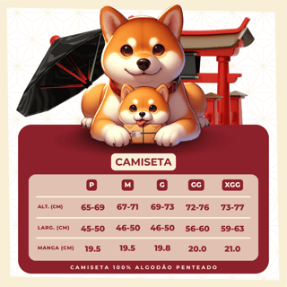 Nome do produto Camiseta SHIBA HEART