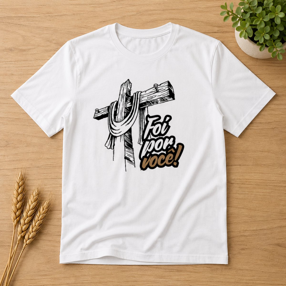 Nome do produto: Camiseta Foi por ti