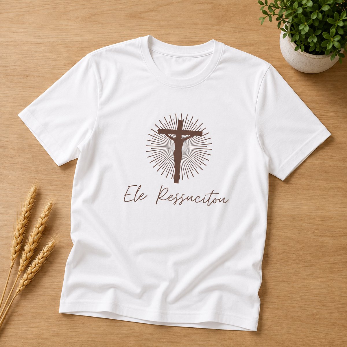 Nome do produto: Camiseta Ele Ressuscitou 