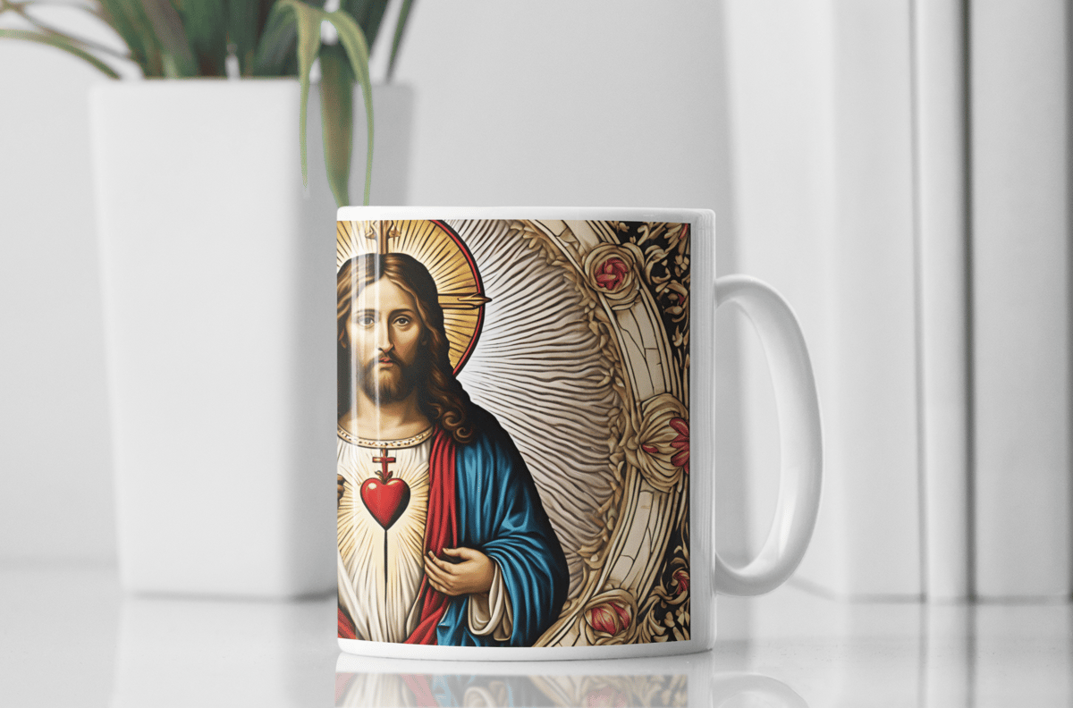 Nome do produto: Caneca De Porcelana Personalizada, Nosso Senhor