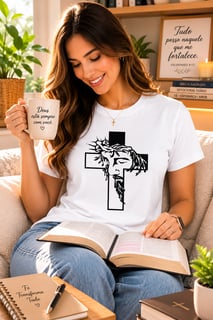 Nome do produto Camiseta Cristo Na Cruz