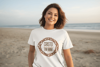 Nome do produto Camiseta Cristo Vive Em Min