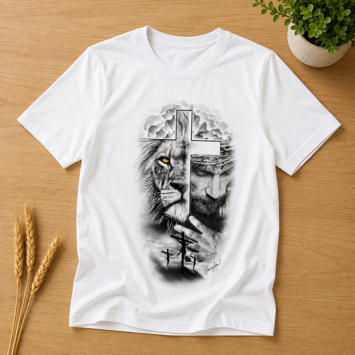 Nome do produto: Camiseta O Leão De Judá