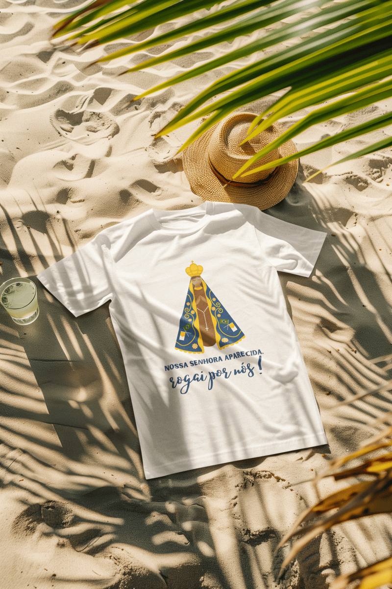 Nome do produto: Camiseta Nossa Senhora Aparecida