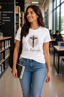 Nome do produto Camiseta Ele Ressuscitou 
