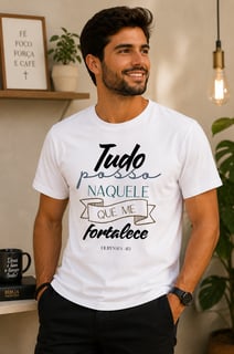 Nome do produto Camiseta Naquele Que Me Fortalece