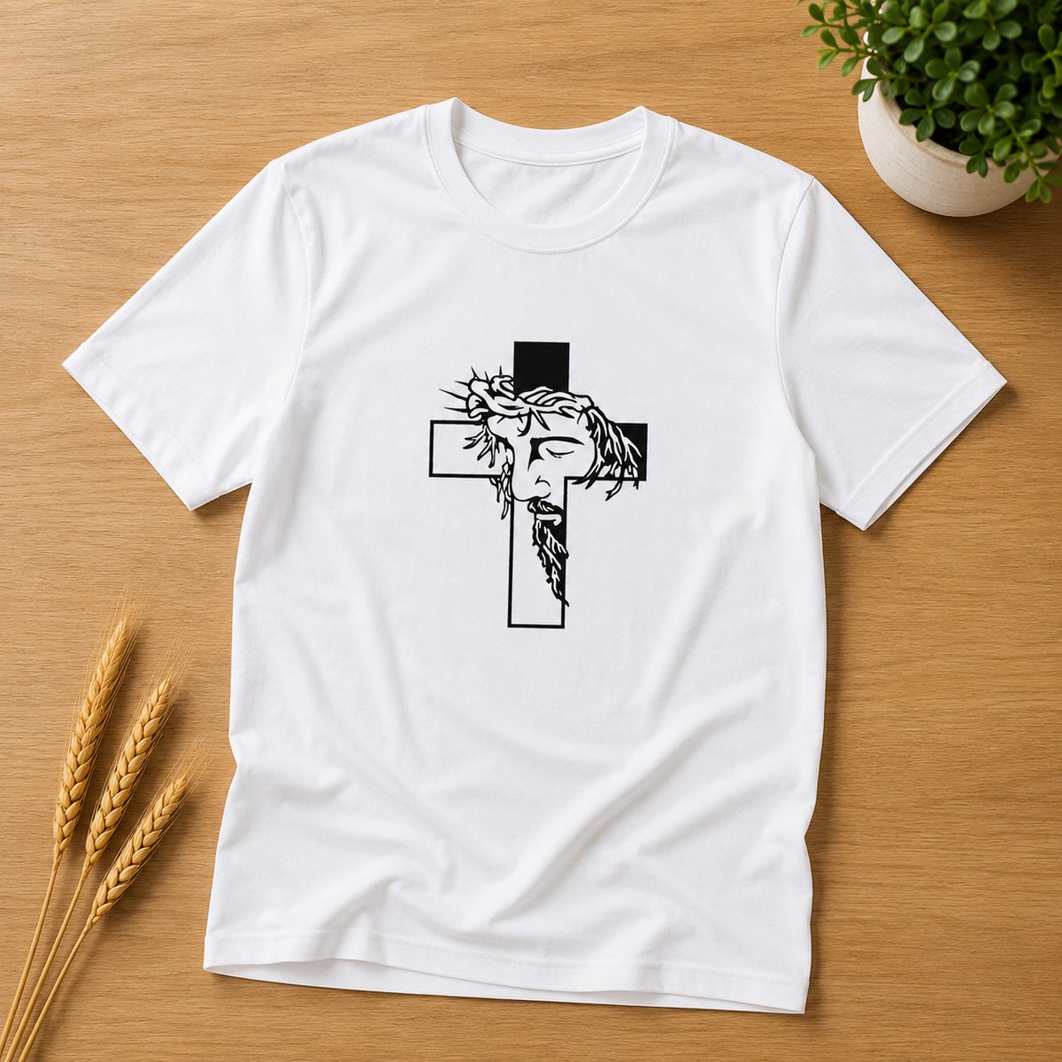 Nome do produto: Camiseta Cristo Na Cruz