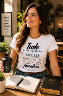 Nome do produto Camiseta Naquele Que Me Fortalece