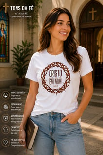 Nome do produto Camiseta Cristo Vive Em Min