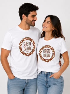 Nome do produto Camiseta Cristo Vive Em Min