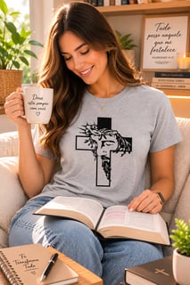 Nome do produto Camiseta Cristo Na Cruz