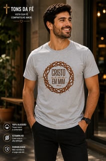 Nome do produto Camiseta Cristo Vive Em Min