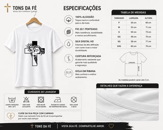 Nome do produto Camiseta Cristo Na Cruz