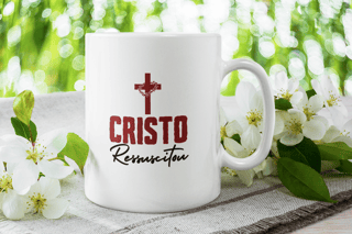 Caneca De Porcelana Personalizada, Cristo Ressuscitou 