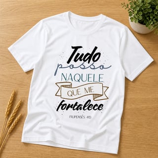 Camiseta Naquele Que Me Fortalece