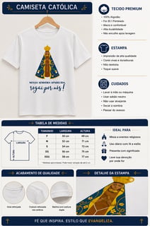 Nome do produto Camiseta Nossa Senhora Aparecida