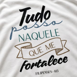 Nome do produto Camiseta Naquele Que Me Fortalece
