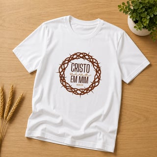 Nome do produto Camiseta Cristo Vive Em Min