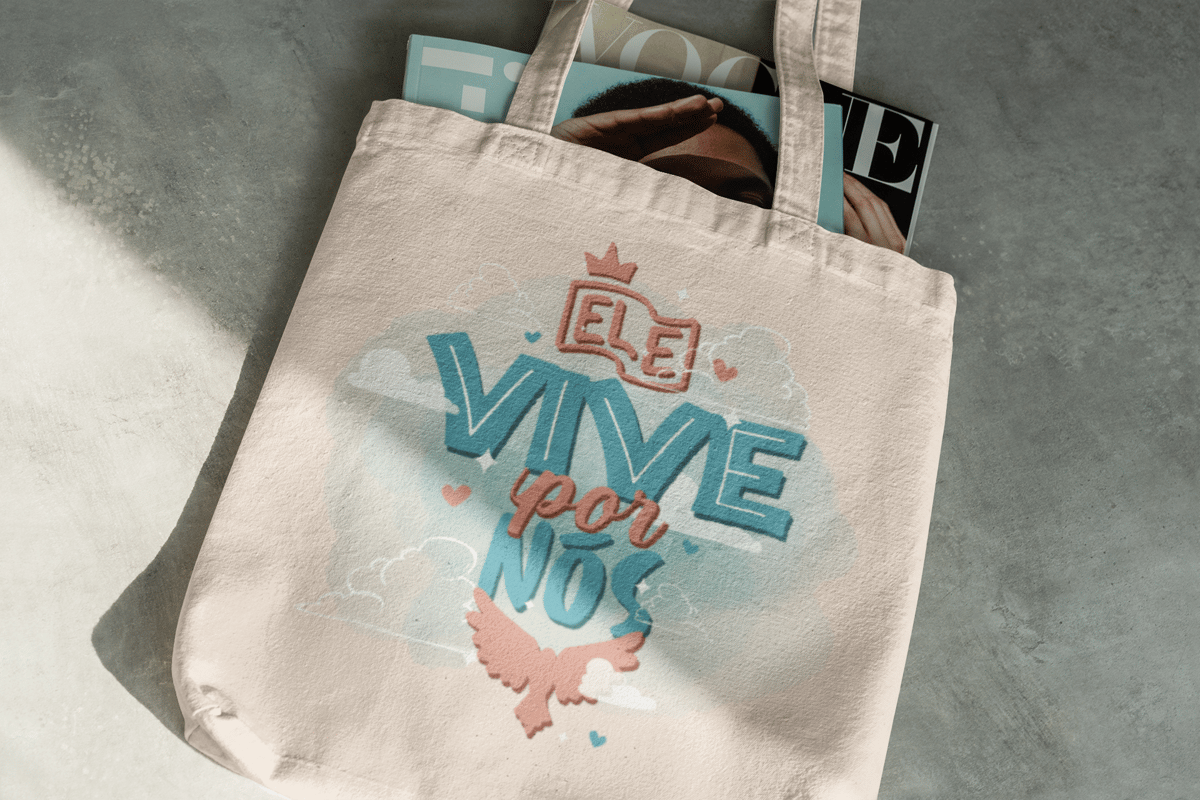 Nome do produto: Bolsa Ecobag Ele Vive