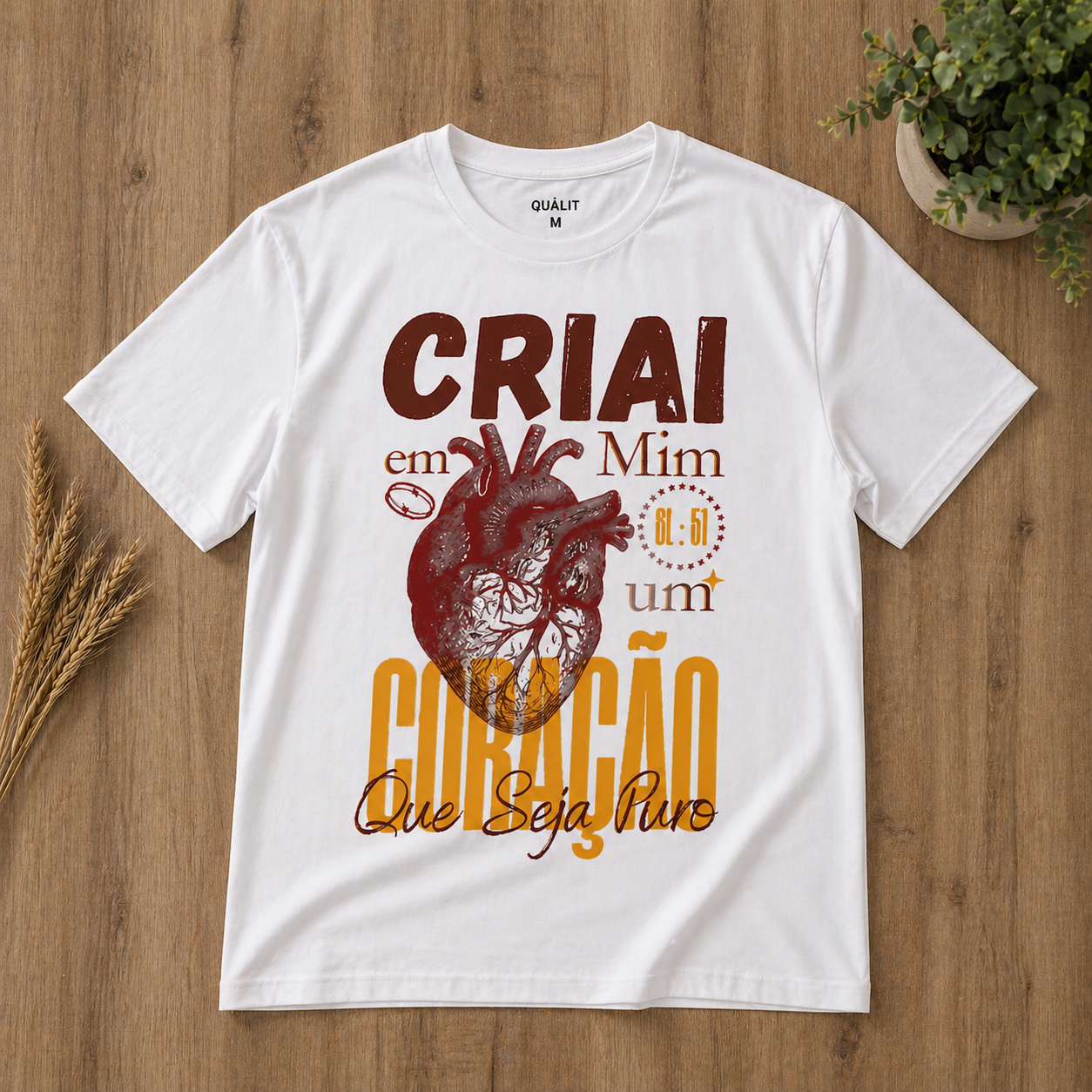 Camiseta Coração Puro