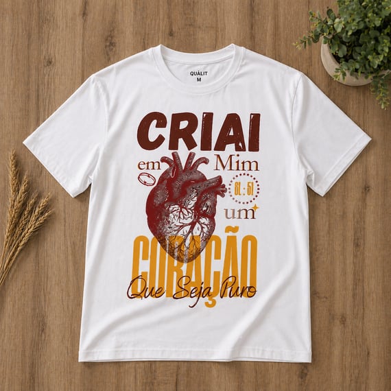 Camiseta Coração Puro