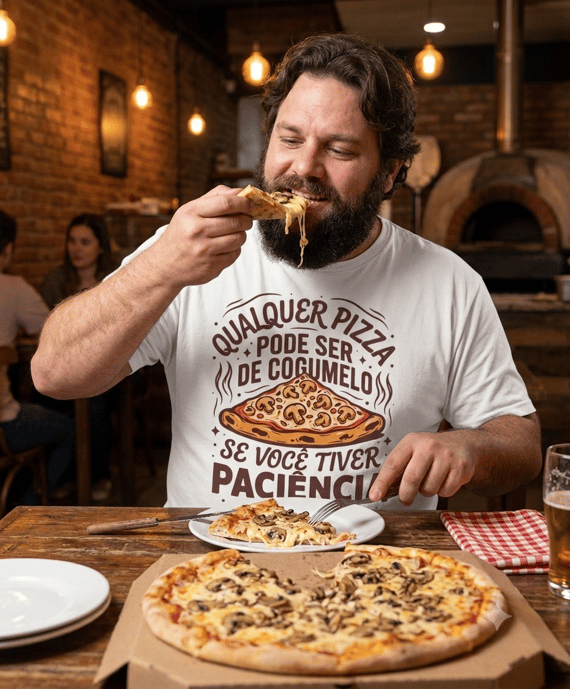 Pizza de Cogumelo [Plus Size]