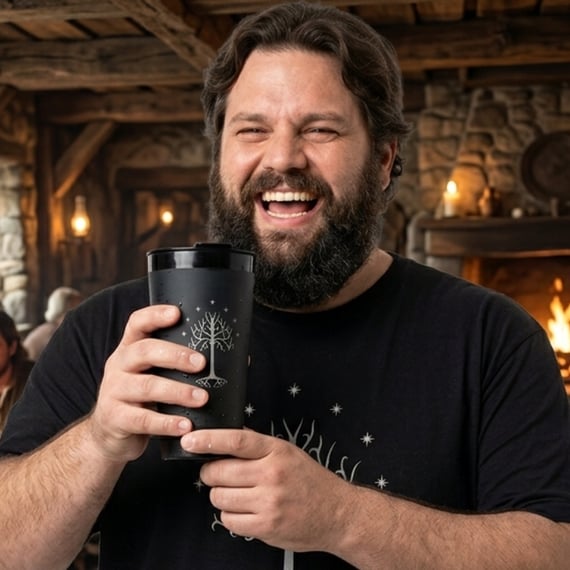 Copo Térmico da Árvore Branca de Gondor